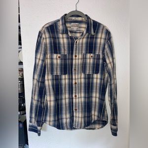 J Crew mid-weight flannel shirt. Classic. Medium. Slim. Double brushed.